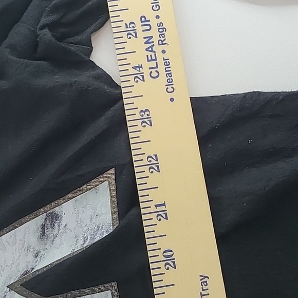 PINK VICTORIA'S SECRET Black Long Sleeve Cropped Tee Shirt - Size Medium - Picture 13 of 13